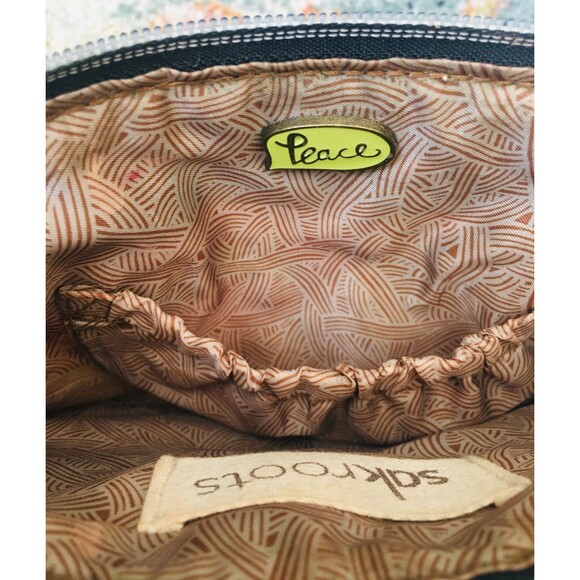 SAKROOTS Lot Of 2 Black Floral Shimmer And Brown Floral Wristlet - Picture 7 of 9